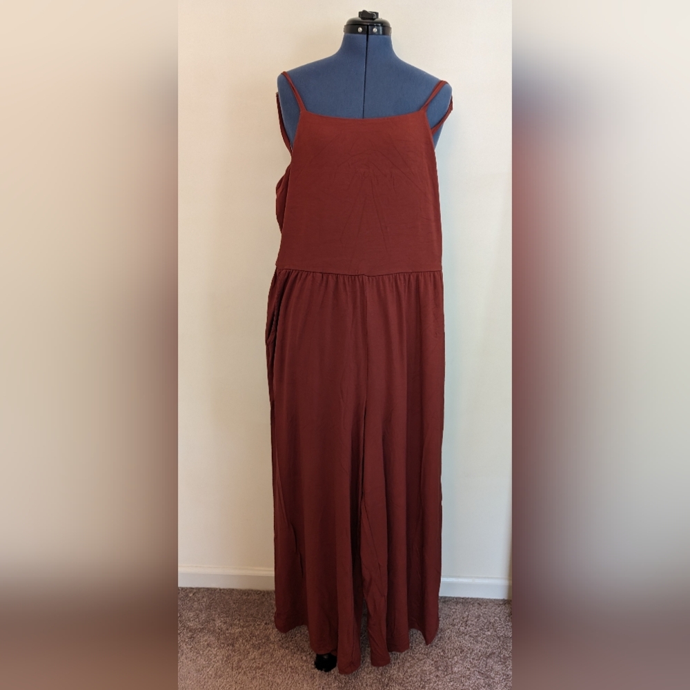 Burnt orange jumpsuit size L and XL NWT